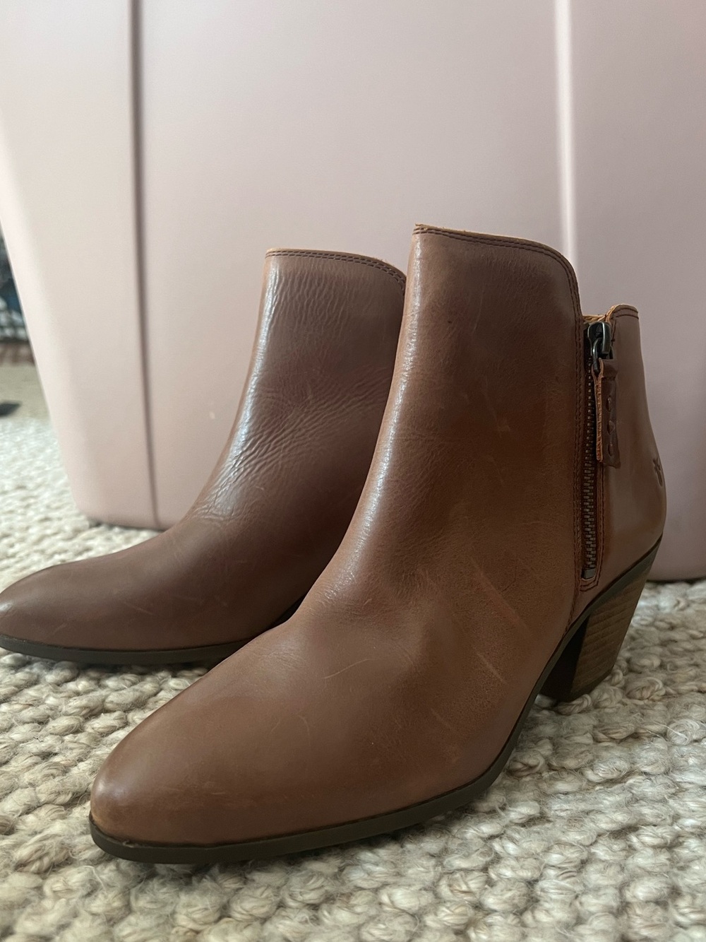 Frye leather ankle boots